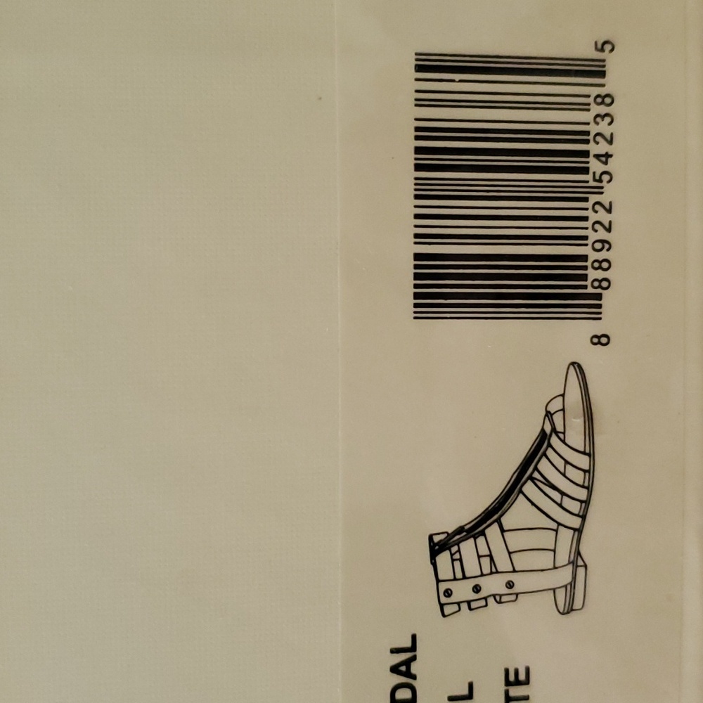 Michael Kors Codie Black & White Leather Sandal - Picture 12 of 12